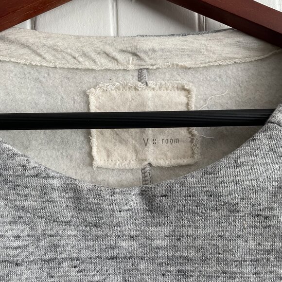 DISCONTINUED Rare V::ROOM Japan. NEW Japanese VROOM Pullover Gray Boat Neck SZ 3 - Picture 2 of 16